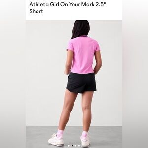 Athleta Girl XXL/16 On Your Mark 2.5" Black Short